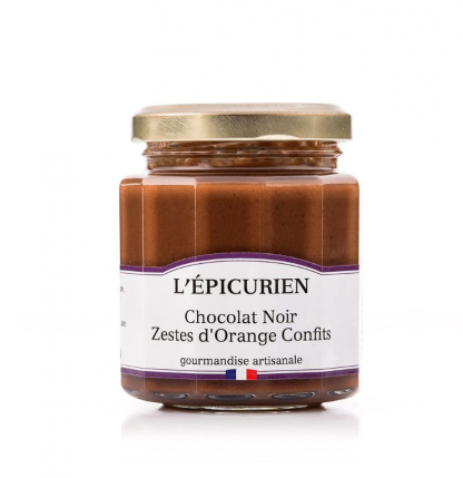 Pâte à tartiner chocolat noir zestes d'orange