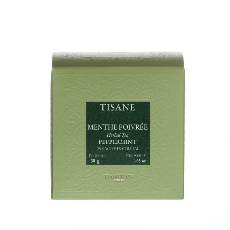tisane menthe poivree sachet cristal dammann frères