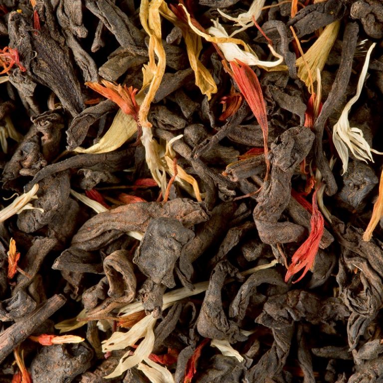 thé sombre pu erh gourmand dammann frères