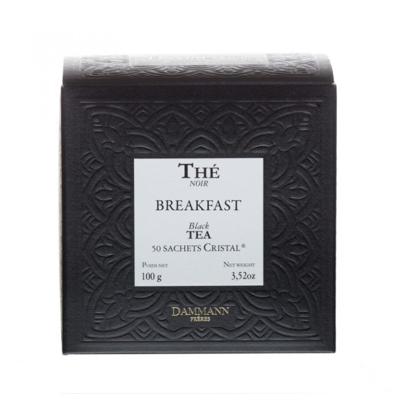 thé noir en sachet cristal breakfast dammann frères