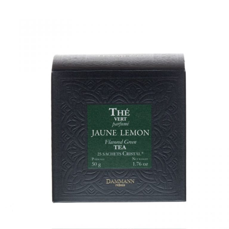 thé jaune lemon en sachet cristal dammann frères