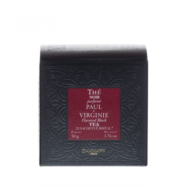 thé paul et virgine en sachet cristal dammann frères