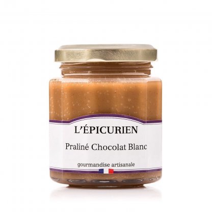 Pâte à tartiner praliné et chocolat blanc
