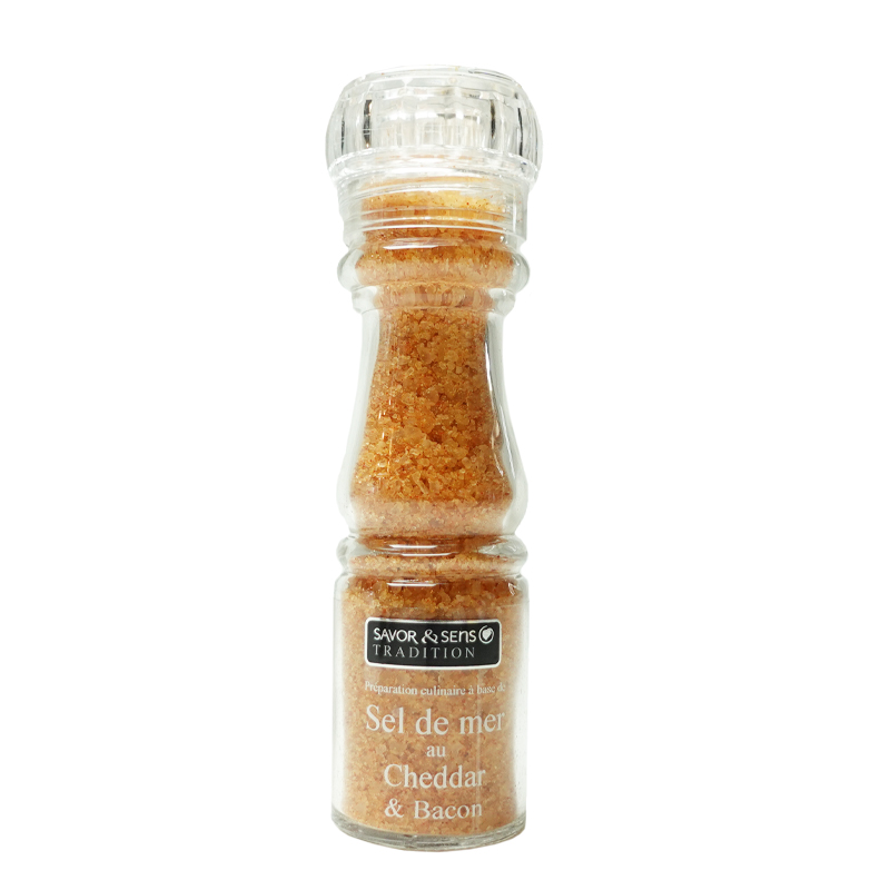 Sel cheddar bacon savor et sens