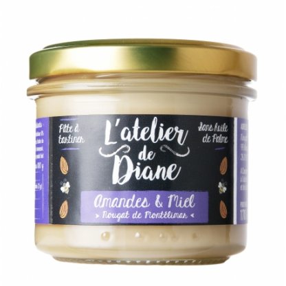 Pâte à tartiner nougat miel et amandes