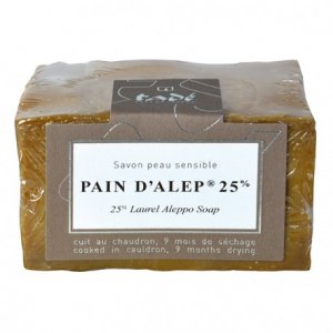 Savon d'alep solide 25 % laurier