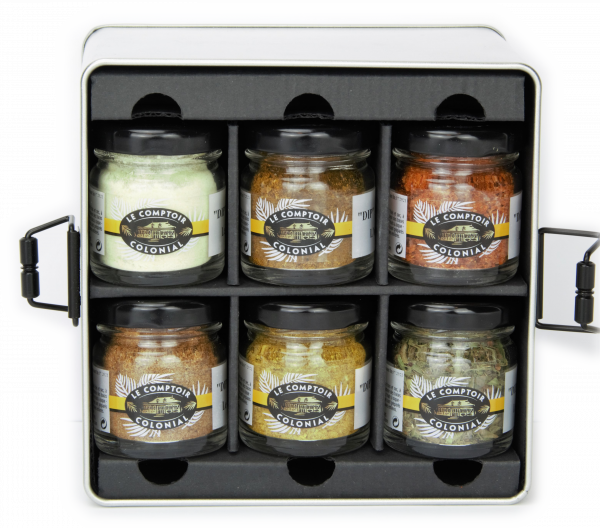 Coffret de 6 dips pour l'apéritif le comptoir colonial