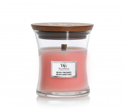 Bougie parfumée melon et quartz rose
