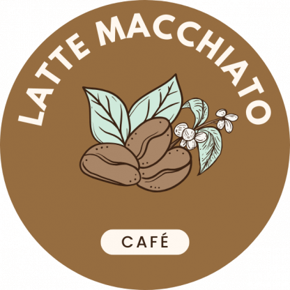 Café aromatisé latte macchiato
