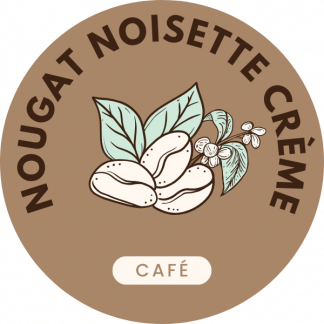 Café aromatisé nougat noisette crème
