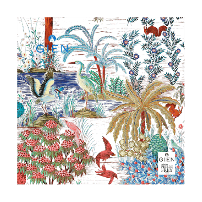 Paquet de 20 serviettes - JARDIN DU PALAIS - Gien