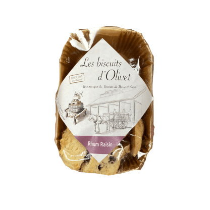 Biscuits d'Olivet Rhum-Raisin